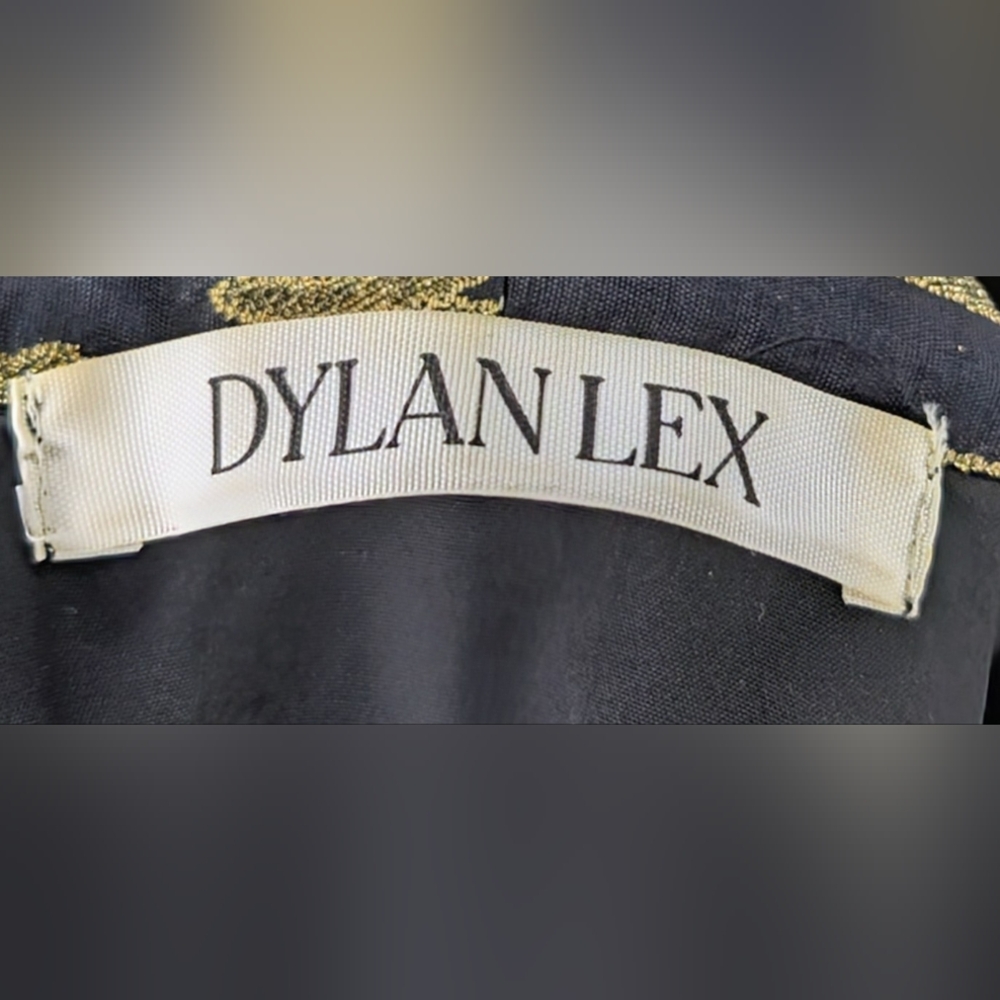 Dylan Lex Dylanlex Handle It Metallic Gold Robe Jacket - Picture 8 of 10